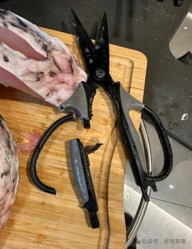 张小泉剪刀剪鲜鱼时手柄断裂 非一体式设计引争议