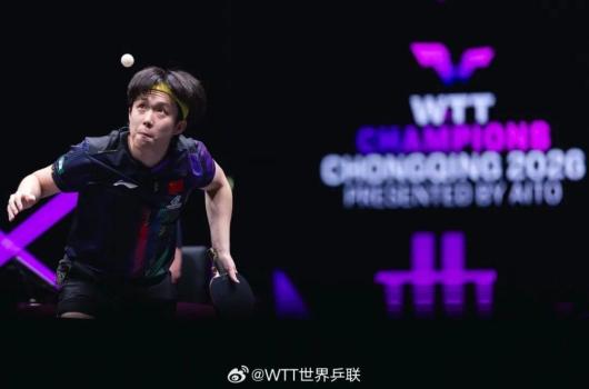 王楚钦说不断向樊振东马龙学习 努力向上奔跑