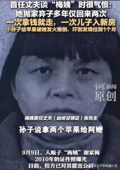 梅姨前夫说孩子小时候就没给奶喝 冷漠本性早有预兆