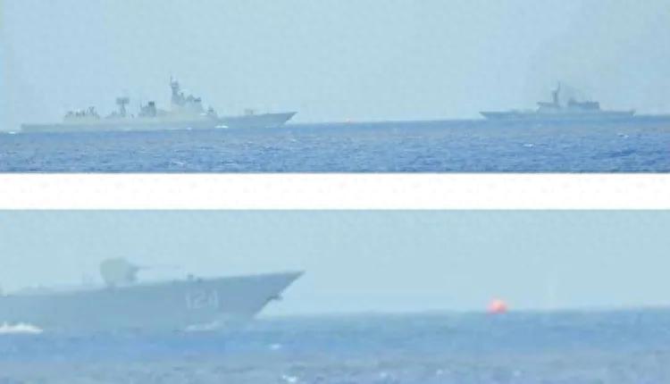 中国052D在冲之鸟礁海域实弹射击，日本急了